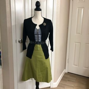 Banana Republic Green Pencil Skirt